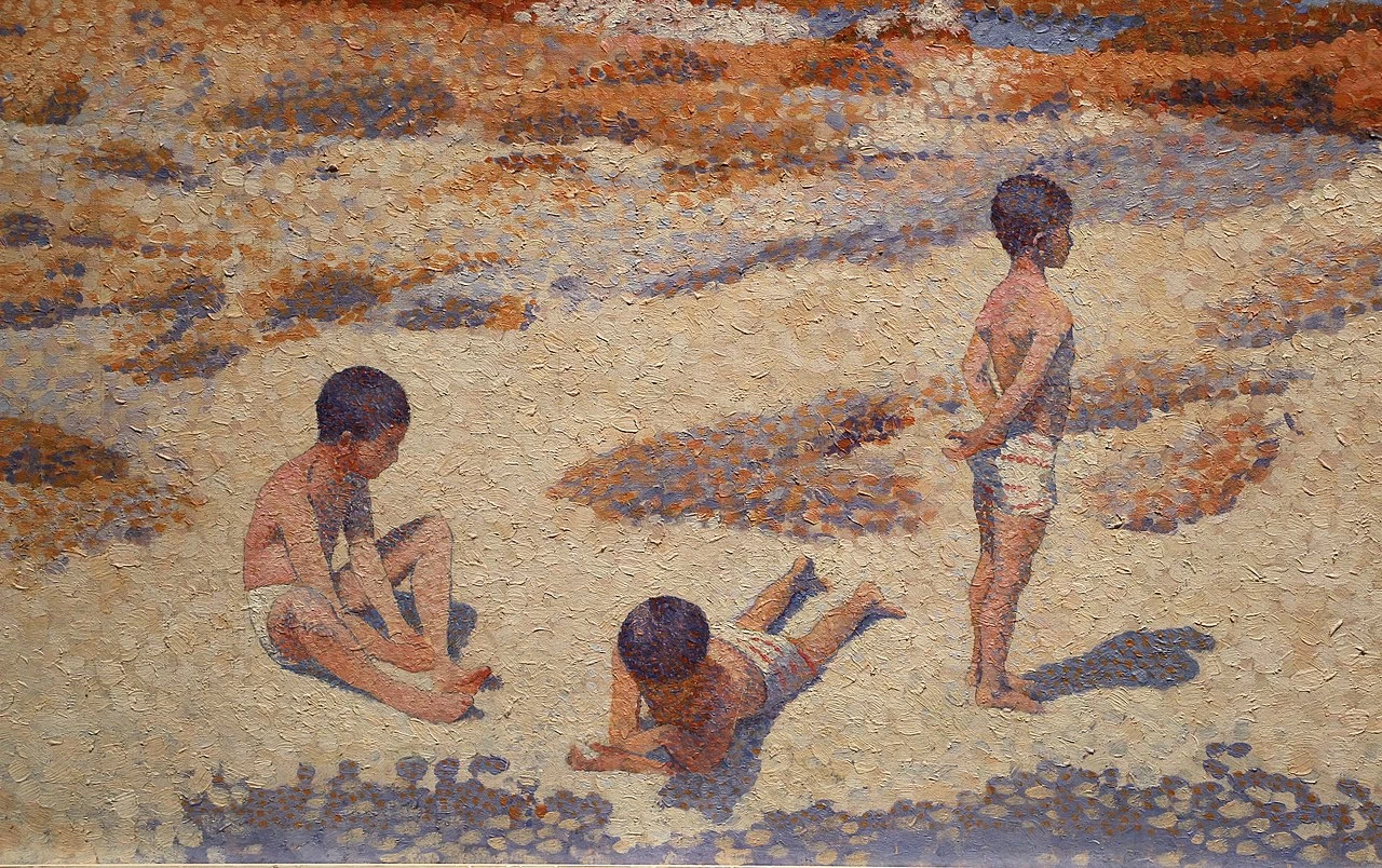 Spiaggia a Cabasson - Art Institute of Chicago, dettaglio